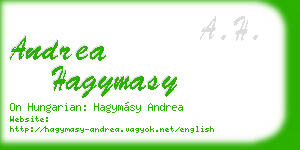 andrea hagymasy business card