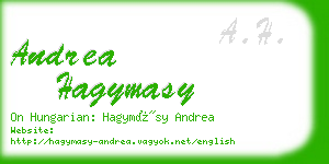 andrea hagymasy business card